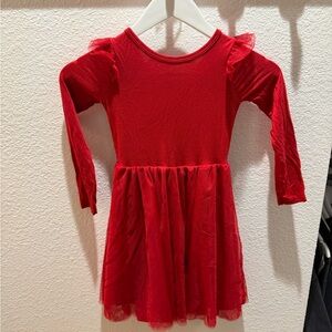 Red Long Sleeve Dress for Kids Little Sleepies
